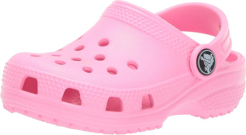 CROCS UNISEX-CHILD CLASSIC CLOGS, PINK LEMONADE, 1 LITTLE KID